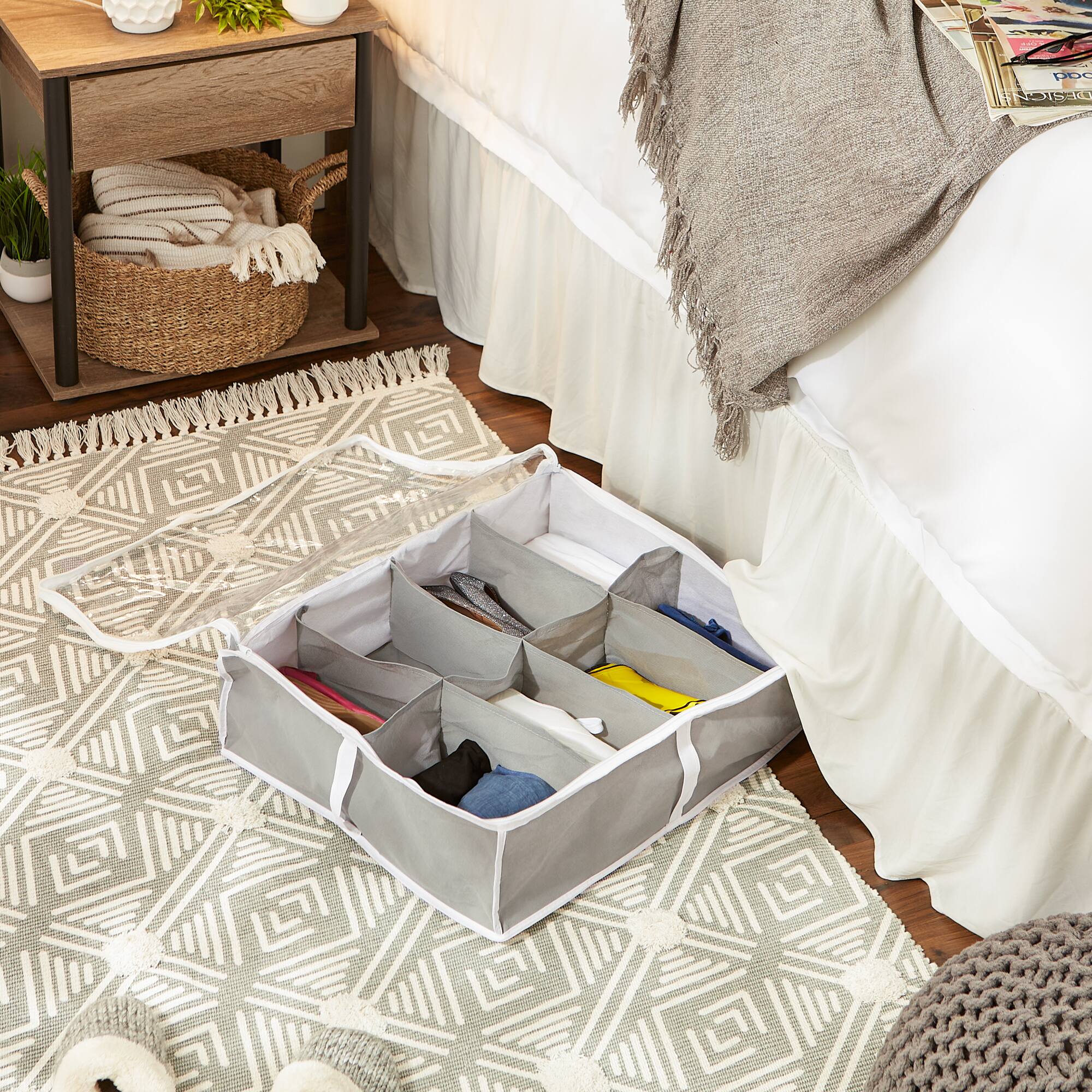 DII® Gray 8 Shoes Soft Storage